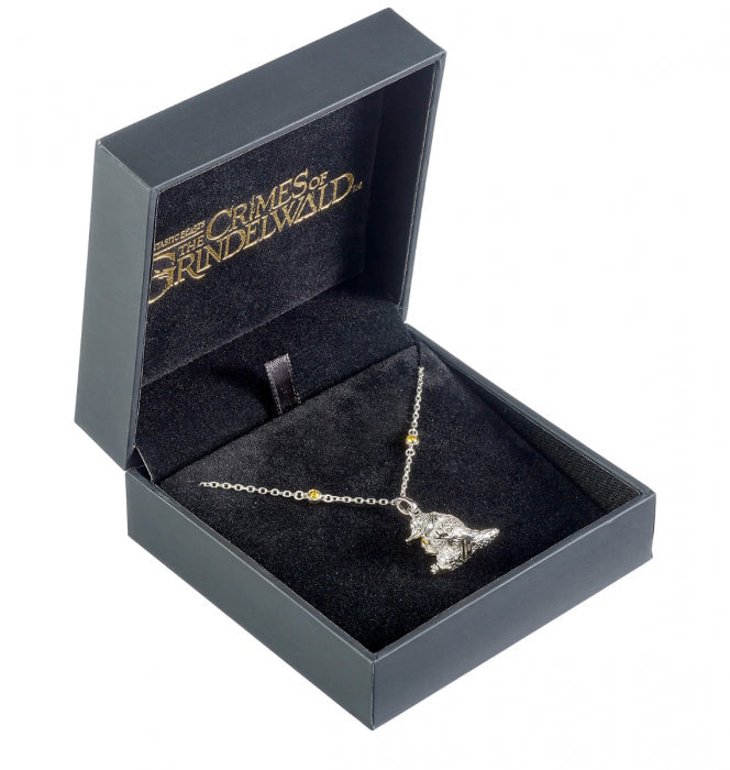 Fantastic Beasts Niffler Necklace - Sterling Silver With Crystals