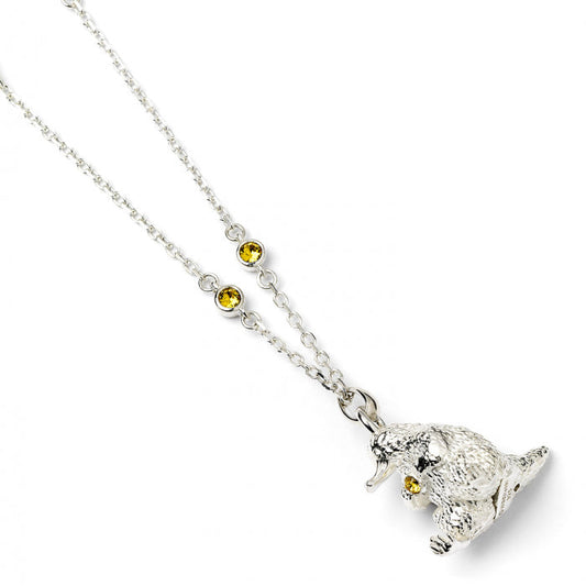 Fantastic Beasts Niffler Necklace - Sterling Silver With Crystals