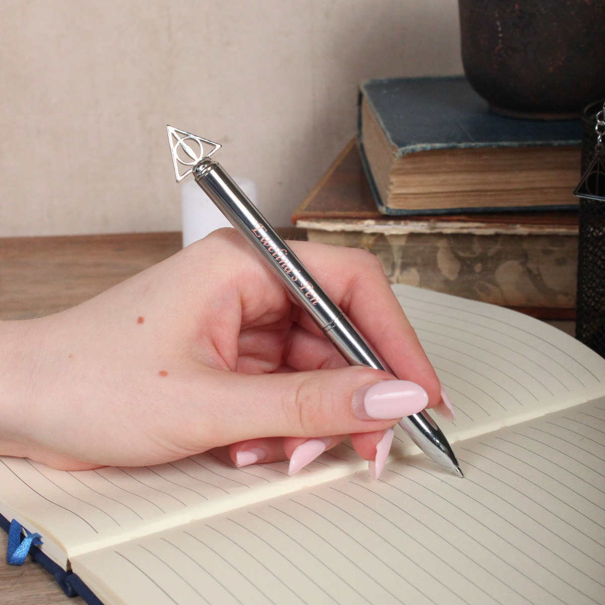 Harry Potter Personalised Deathly Hallows Metallic Pen