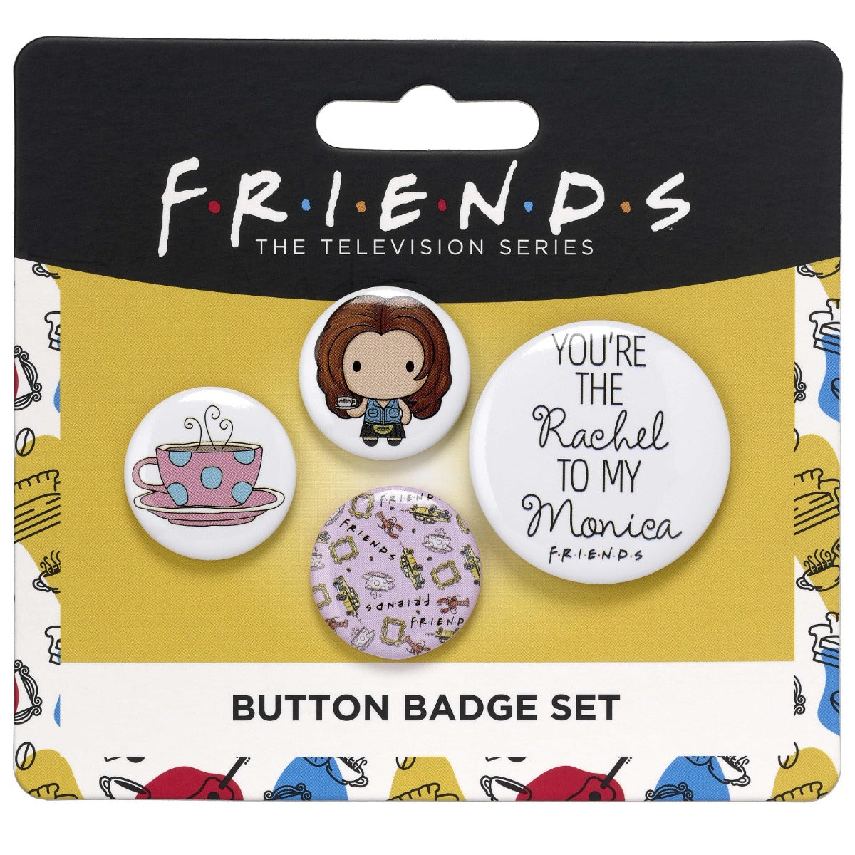 Friends The TV Series Rachel Button Badge Set