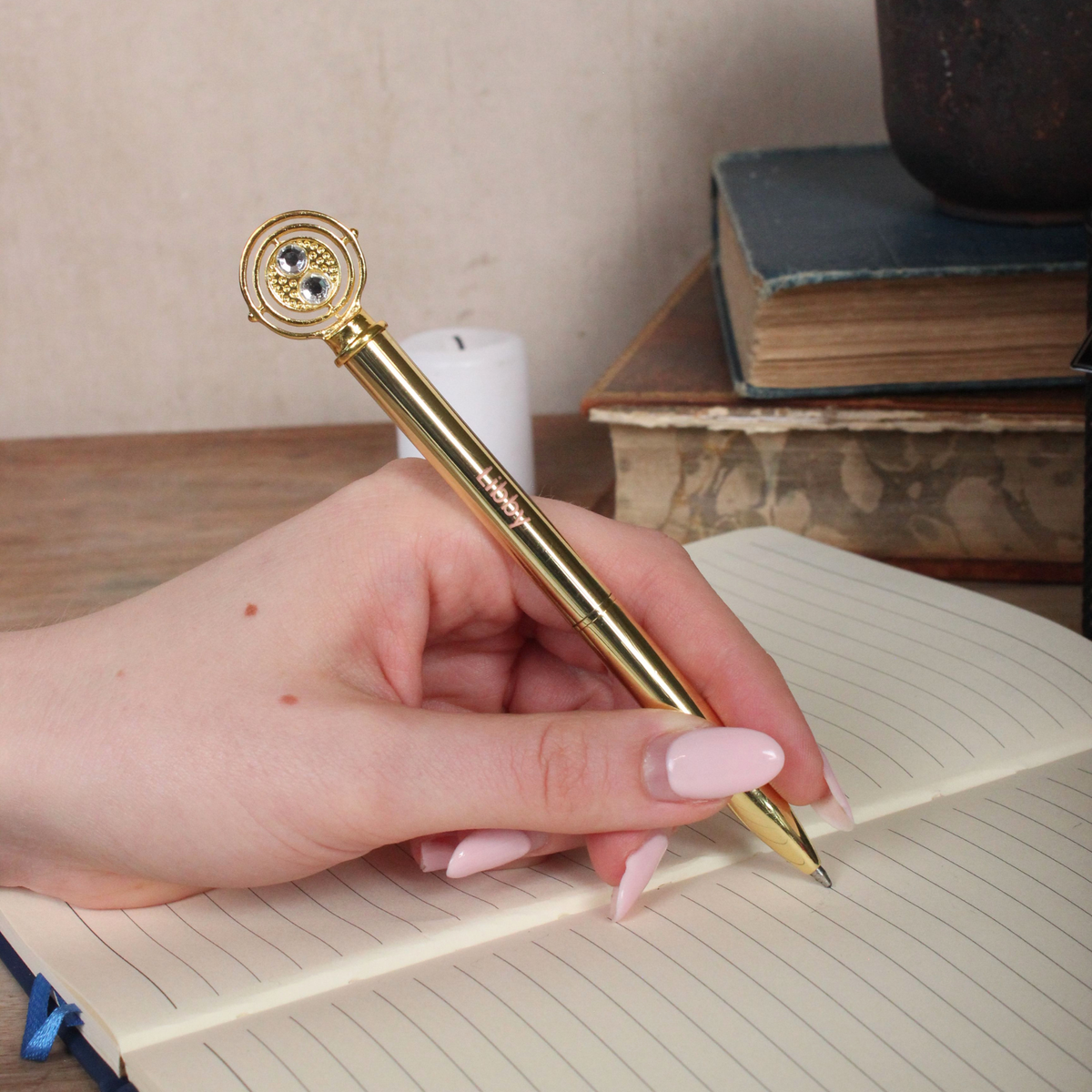 Harry Potter Personalised Time Turner Metallic Pen