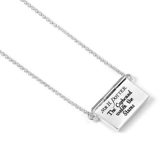 Harry Potter Acceptance Letter Necklace in Opening Envelope - Sterling Silver