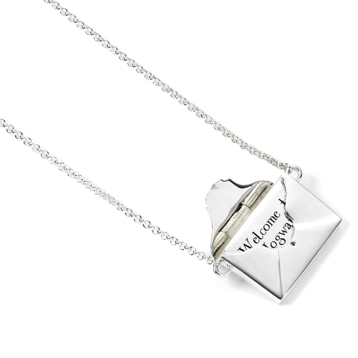 Harry Potter Acceptance Letter Necklace in Opening Envelope - Sterling Silver
