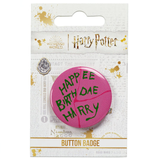 Harry Potter Happee Birthdae Cake Button Badge