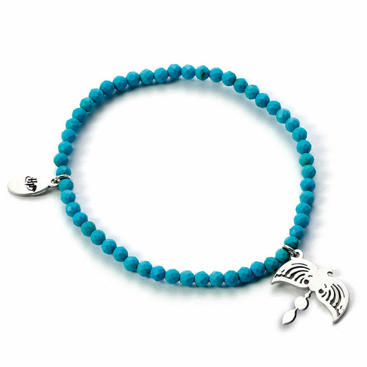 Harry Potter Diadem Turquoise Crystal Bracelet - Sterling Silver