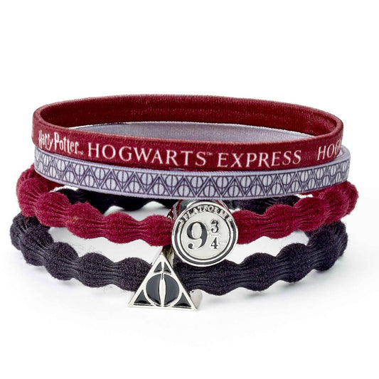 Harry Potter Hair Band Set - Deathly Hallows And Platform 9 ¾