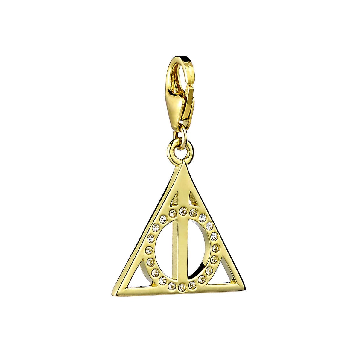 Harry Potter Gold Deathly Hallows Charm - Sterling Silver