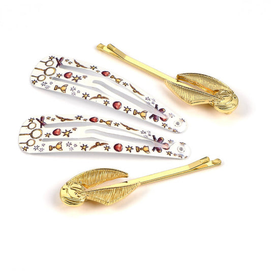 Harry Potter Golden Snitch Hair Clip Set