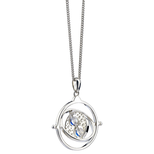 Harry Potter Time Turner Necklace - Sterling Silver With Crystals
