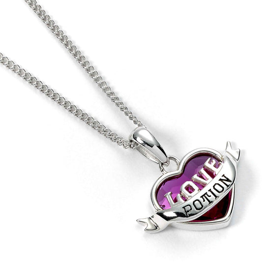 Harry Potter Love Potion Necklace - Sterling Silver With Crystals
