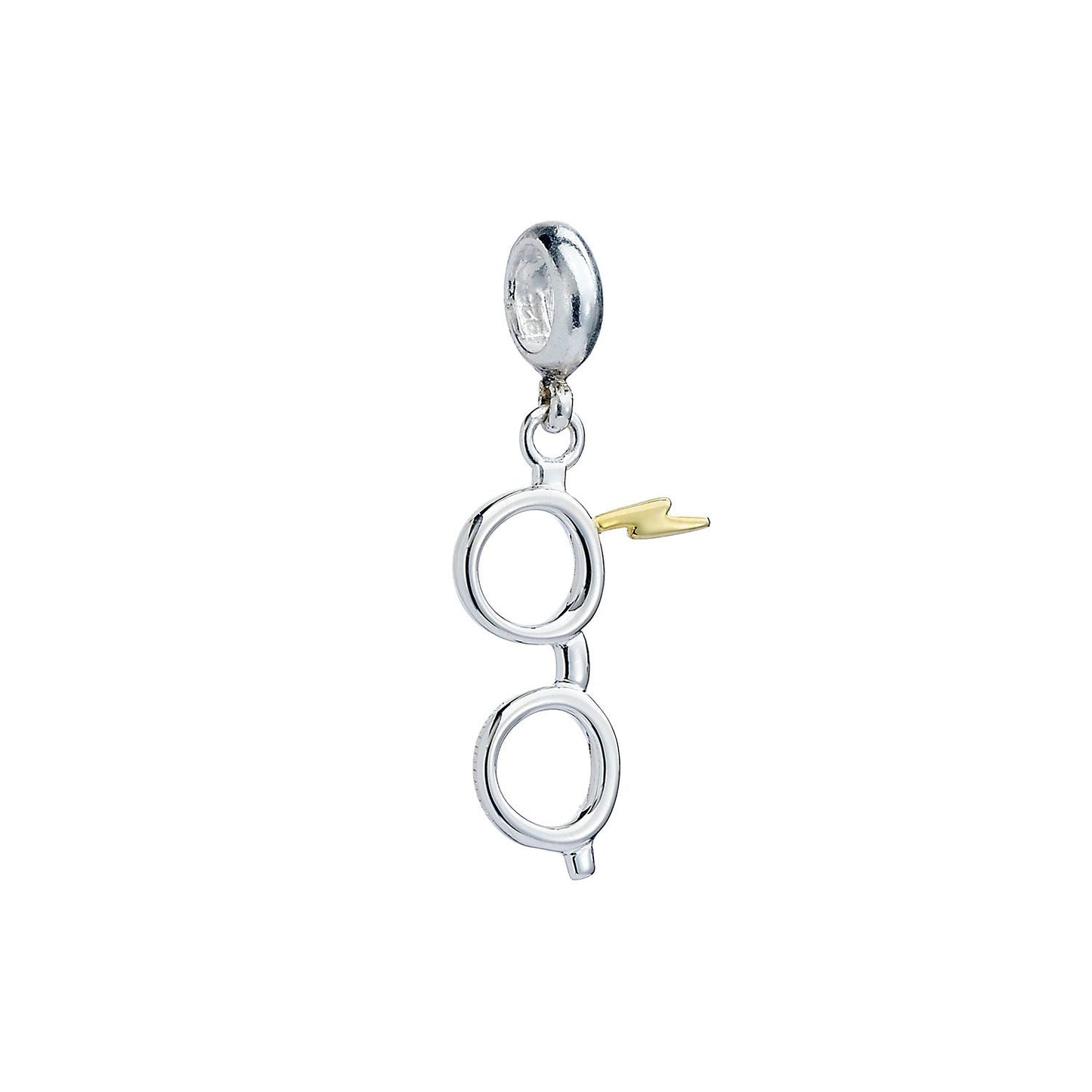 Harry Potter Lightning Bolt And Glasses Charm - Sterling Silver