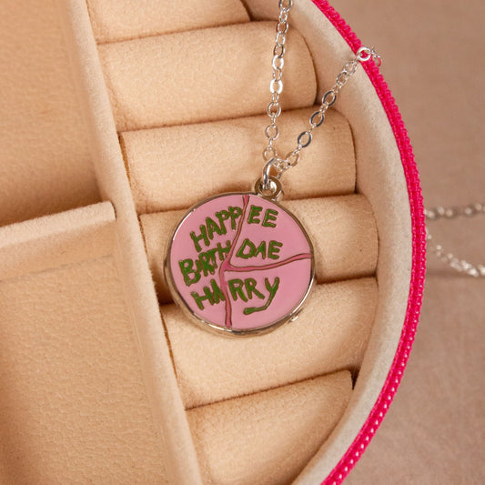 Harry Potter Happee Birthdae Harry Cake Necklace