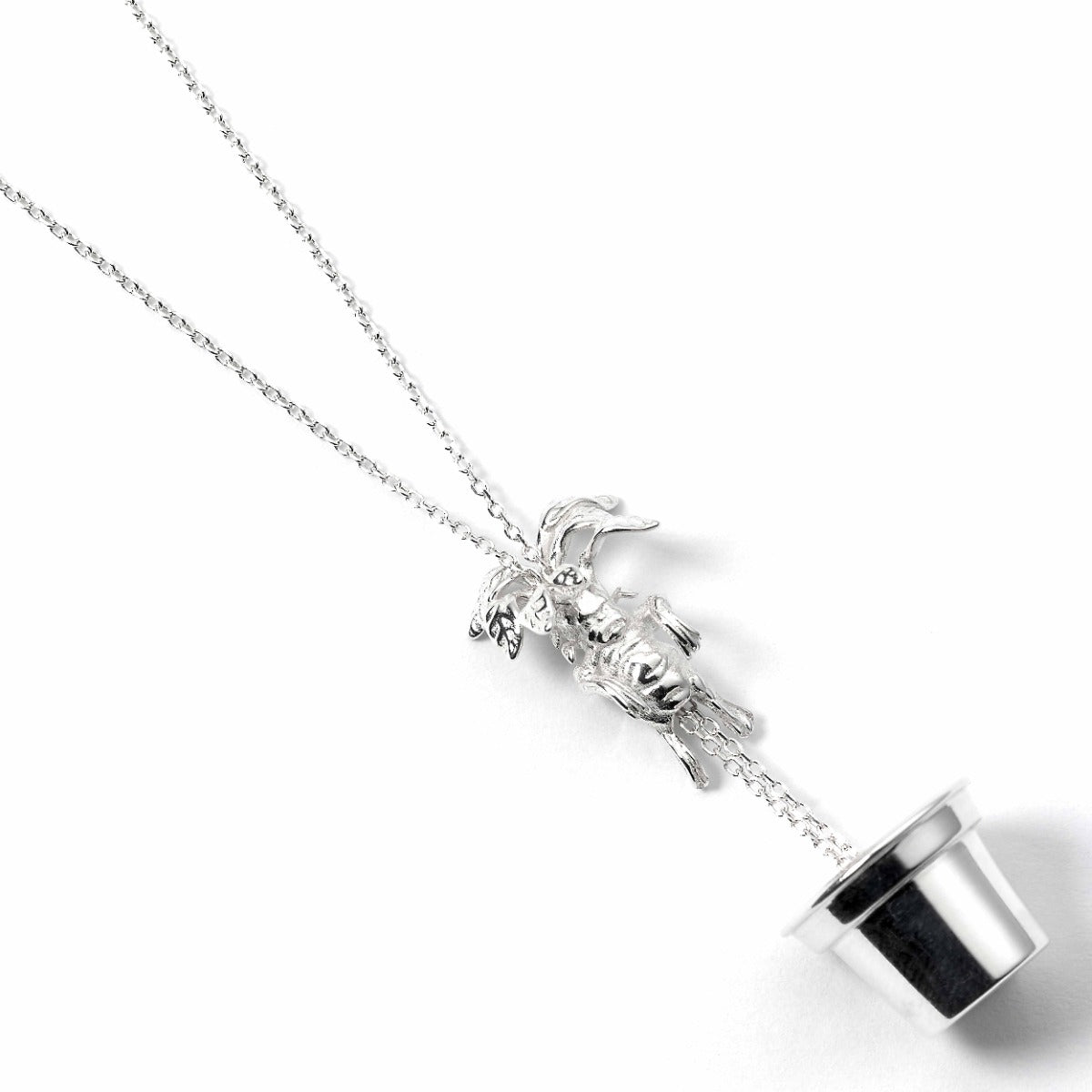 Harry Potter Mandrake Charm Necklace - Sterling Silver