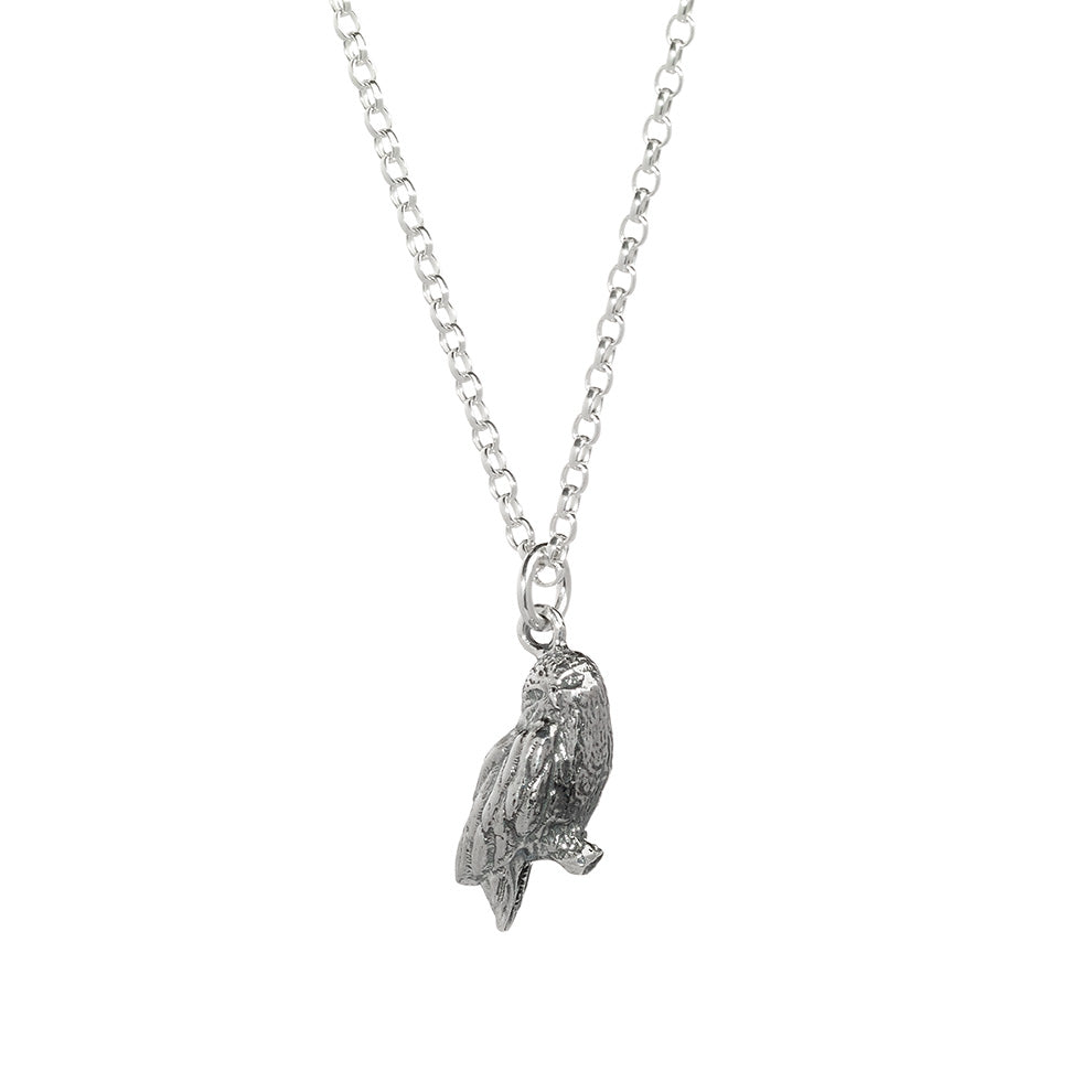 Harry Potter Hedwig The Owl Necklace - Sterling Silver