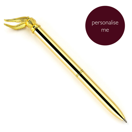 Harry Potter Personalised Golden Snitch Metallic Pen