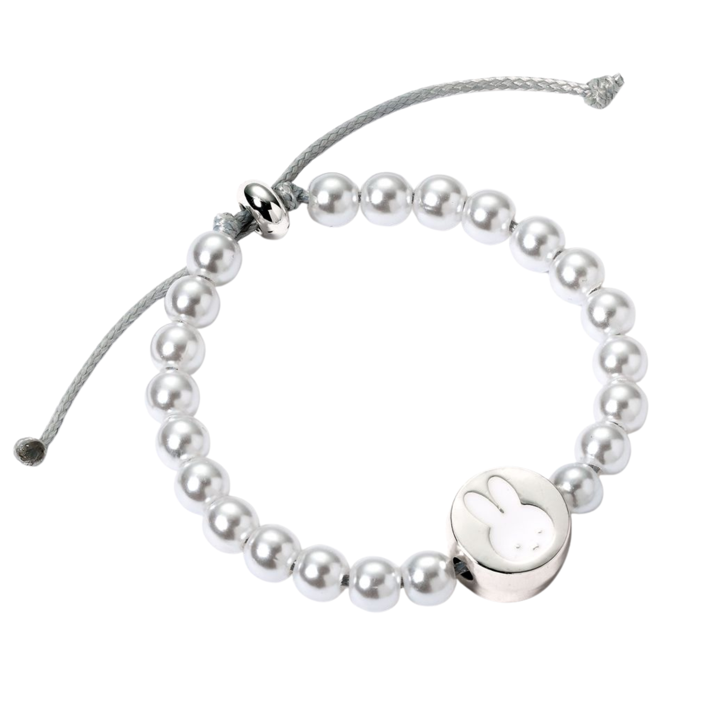 Miffy White Beaded Bracelet