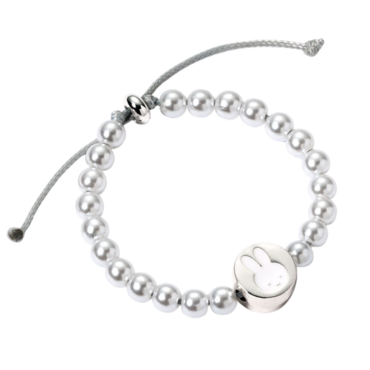 Miffy White Beaded Bracelet