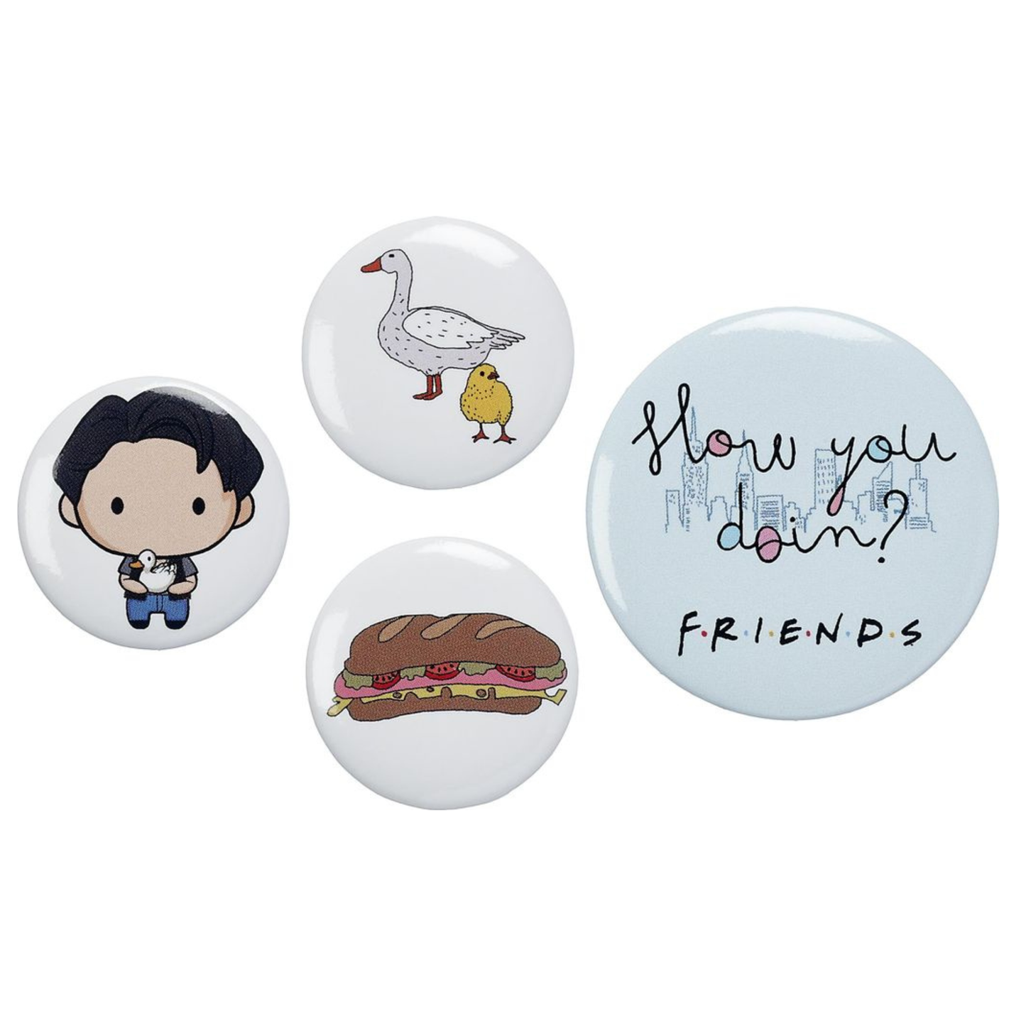 Friends The TV Series Joey Button Badge Set
