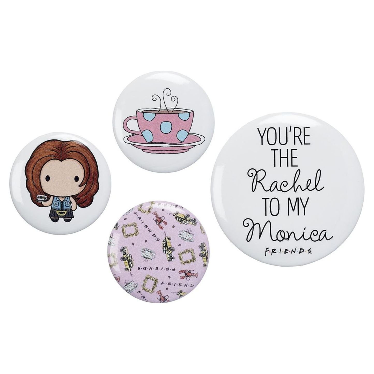 Friends The TV Series Rachel Button Badge Set