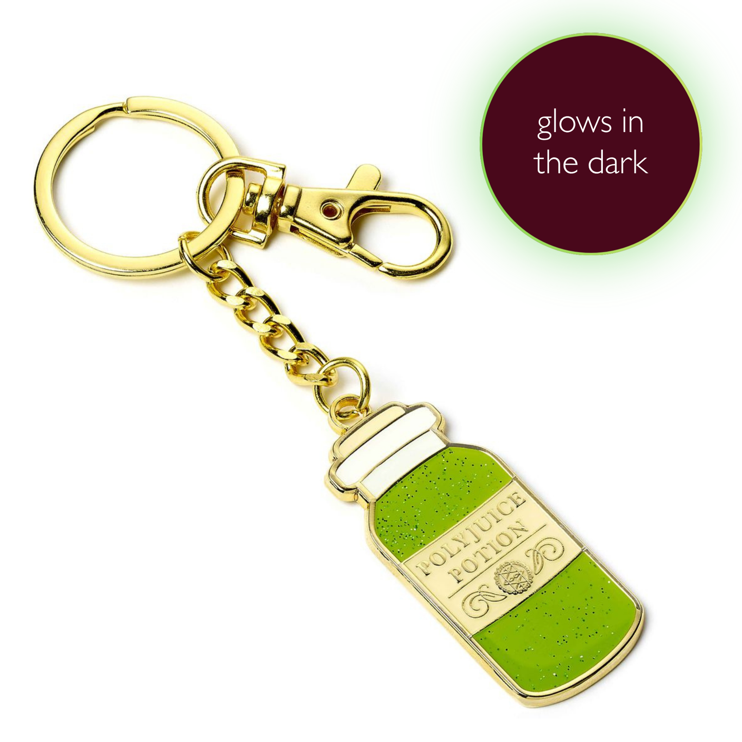 Harry Potter Glow in the Dark Polyjuice Keyring