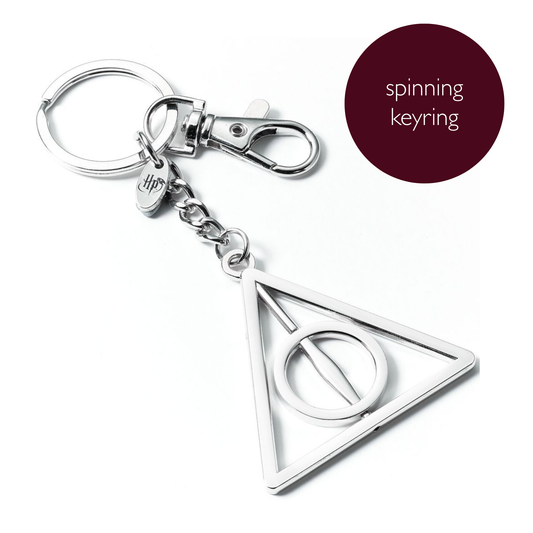 Harry Potter Spinning Deathly Hallows Keyring