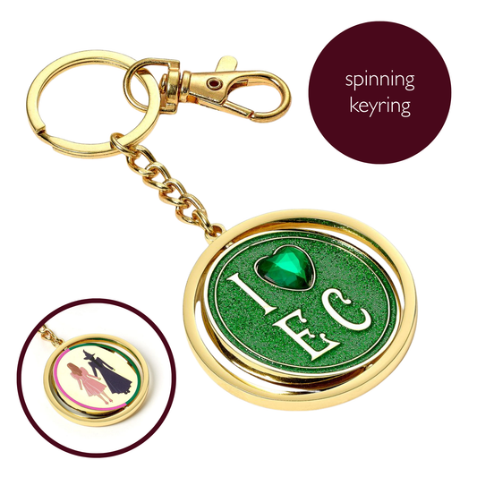 Wicked "I Love Emerald City" Spinning Keyring