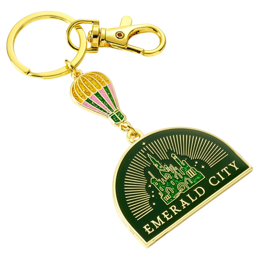Wicked Emerald City Hot Air Balloon Keyring