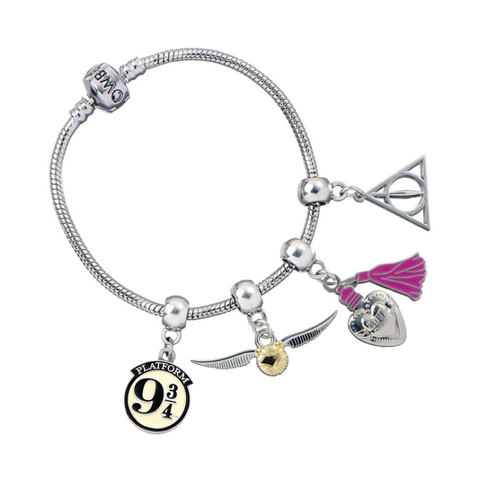 Harry Potter Charm Set - Golden Snitch, Deathly Hallows, Love Potion, Platform 9 ¾