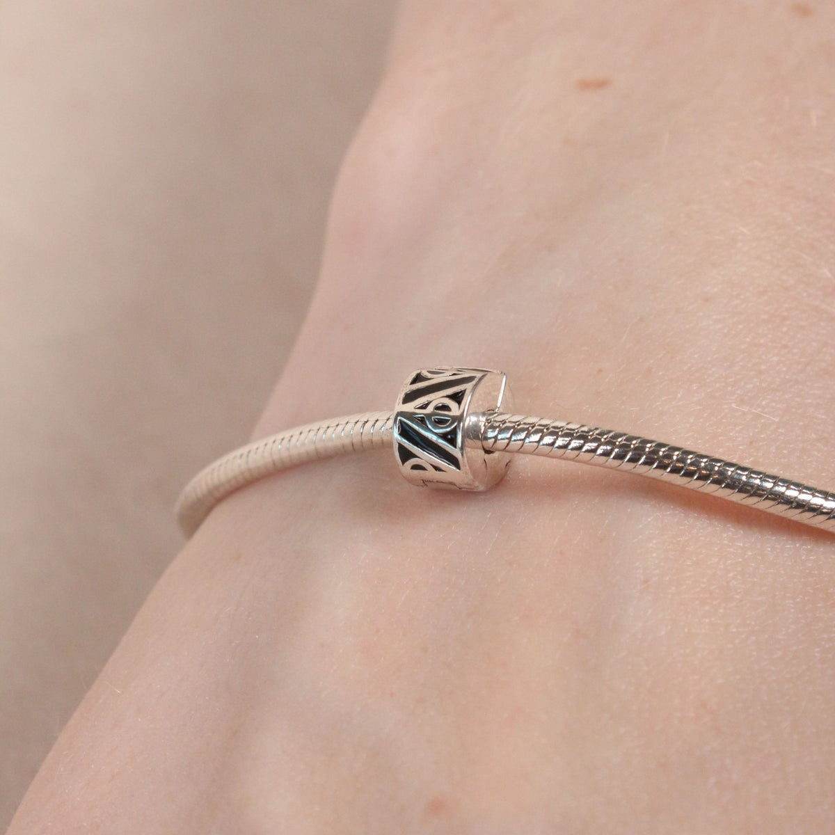 Harry Potter Deathly Hallows Stopper Bead Charm - Sterling Silver