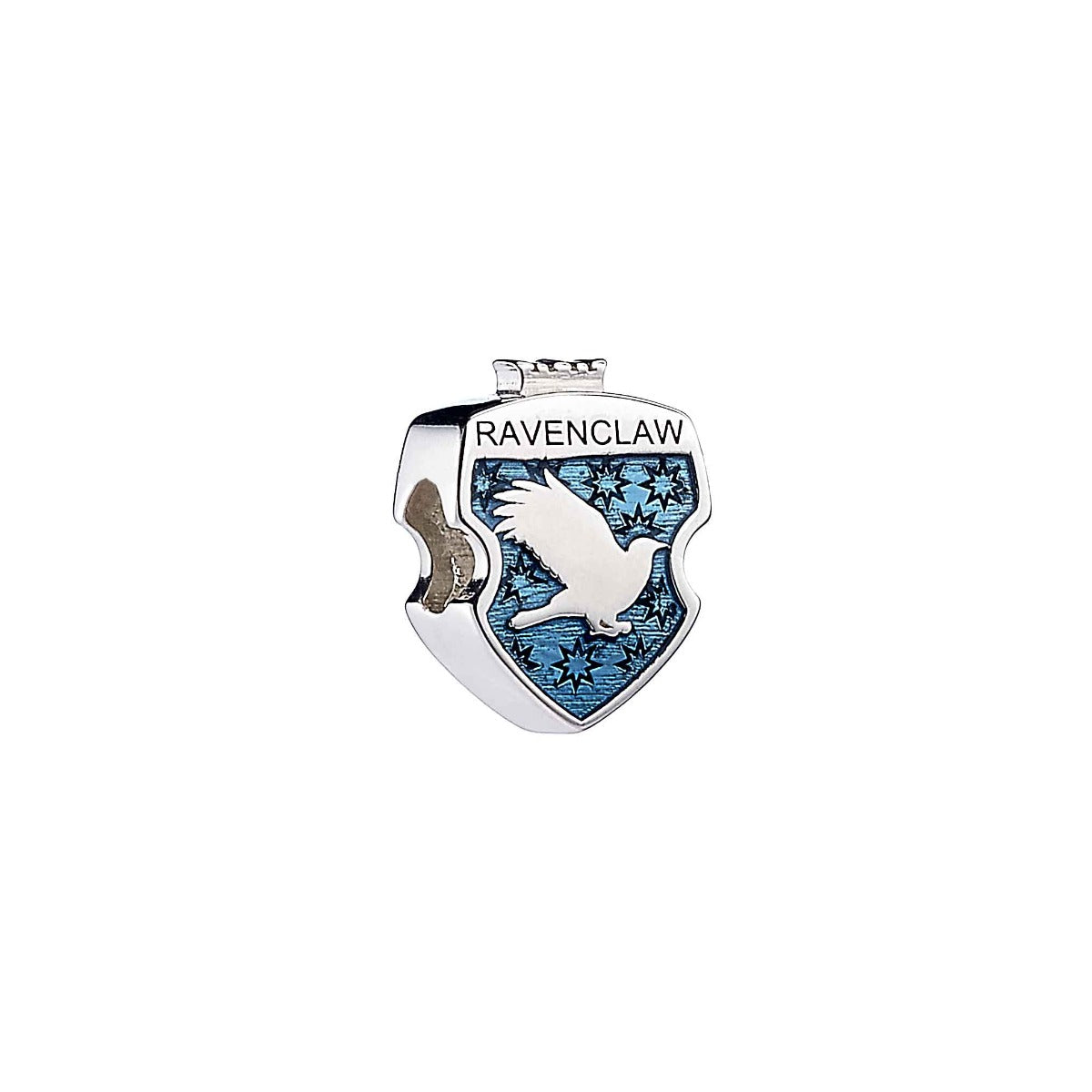 Harry Potter Hogwarts House Shield Spacer Bead - Sterling Silver