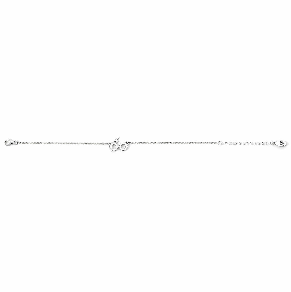 Harry Potter Glasses And Lightning Bolt Bracelet - Sterling Silver