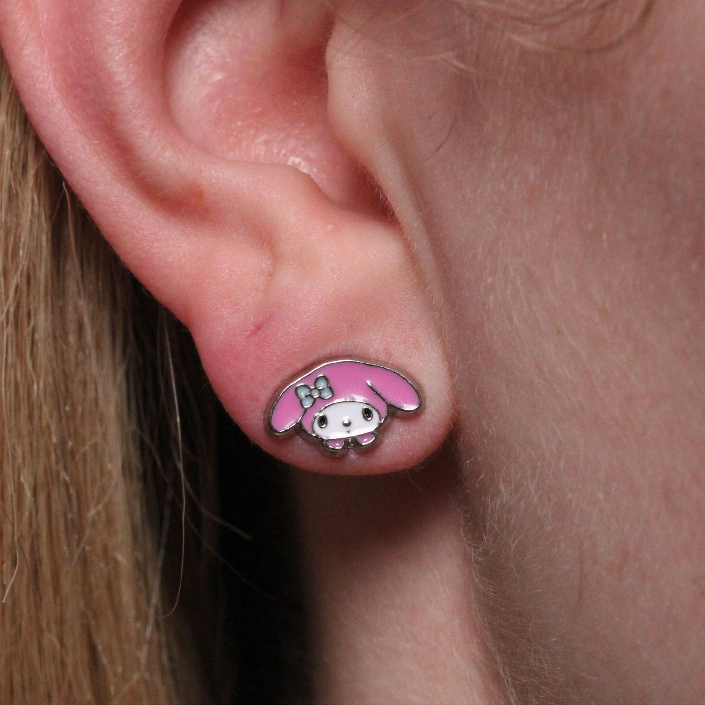 Hello Kitty, Kuromi And My Melody Stud Earring Set