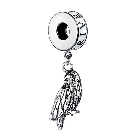 Harry Potter Hedwig Owl The Owl And Privet Drive Slider Charm - Sterling Silver