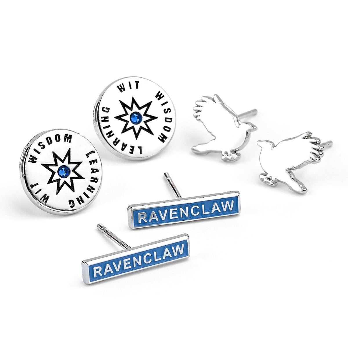 Harry Potter Hogwarts House Stud Earring Set Of 3