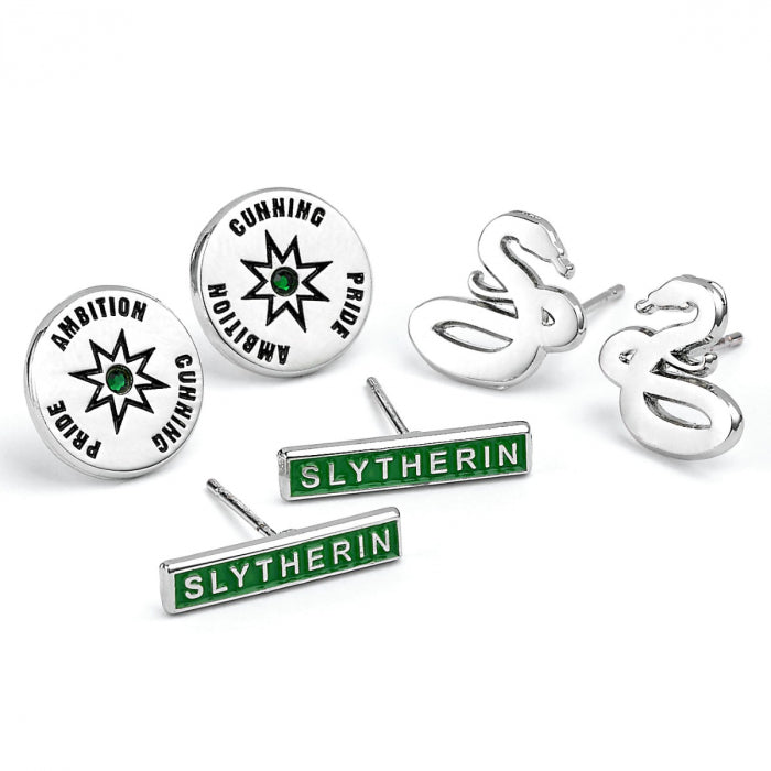 Harry Potter Hogwarts House Stud Earring Set Of 3