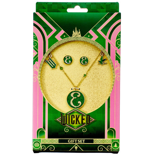Wicked Elphaba Gift Set With Necklace And Stud Earrings