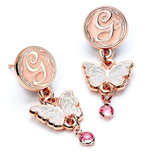 Wicked Glinda Butterfly Drop Earrings