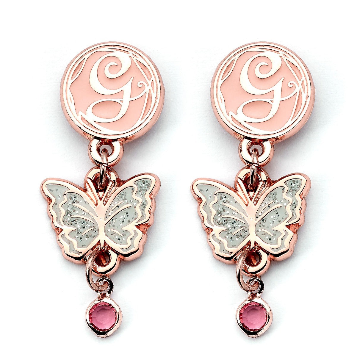 Wicked Glinda Butterfly Drop Earrings