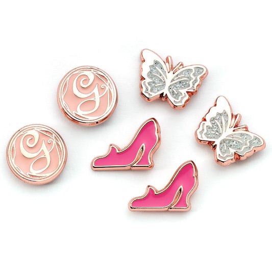 Wicked Glinda Stud Earring Set - Butterfly, G Logo, Shoe