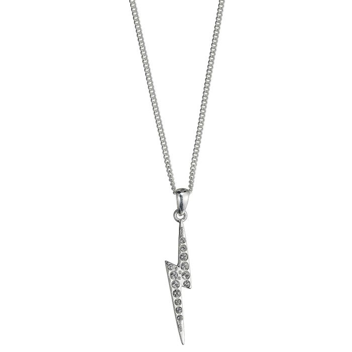 Sterling Silver Swarovski Lightning Bolt Necklace The Carat - Harry Potter Lightning Bolt Pendant Sterling Silver Swarovski Lightning Bolt Necklace The Carat - Harry Potter Lightning Bolt Pendant