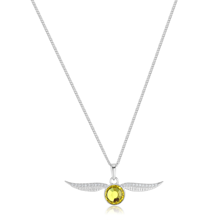 Harry Potter Golden Snitch Necklace Embellished with Crystals