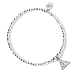 Harry Potter Ball Bead Bracelet with Deathly Hallows Charm and Crystal elements BHPSB054