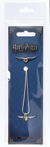 Inflight Golden Snitch Necklace and Pin Badge Set- GT0005-BLU