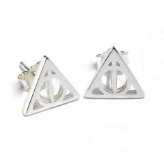 Official Sterling Silver Harry Potter Deathly Hallows Stud Earrings- SE0054