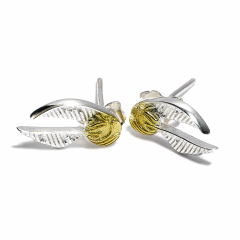 Official Sterling Silver Harry Potter Golden Snitch Stud Earrings- SE0004