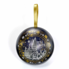 Harry Potter Yule Ball Blue Bauble with Lightning Bolt Drop Earrings HPCB0328