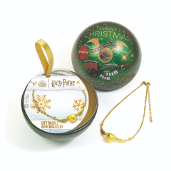 Harry Potter All I want for Christmas Gift Bauble including Bracelet HPCB0393