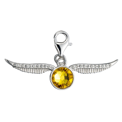 Harry Potter Golden Snitch Clip on Charm with Crystals Elements BHPSC004