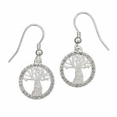 Harry Potter Whomping Willow Drop Earrings with Crystal Elements - HPSE003