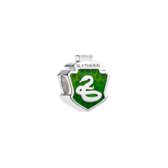 Harry Potter Sterling Silver Slytherin House Shield Spacer Bead SB000223